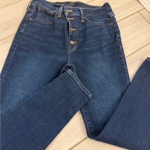 J. Crew High Rise Dark Blue Jeans